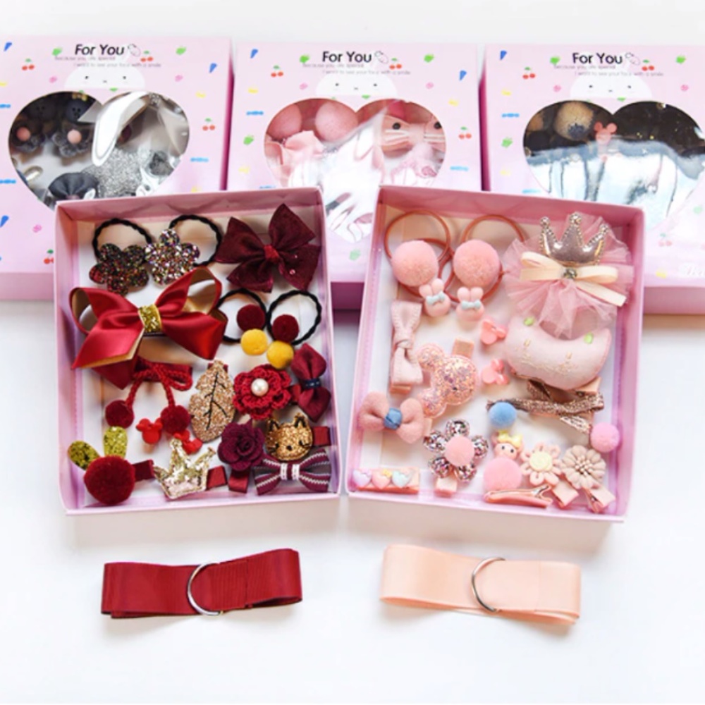 18 Pc. Girls,Babies Hair Accessories, U Pick Color - Picture 1 of 6